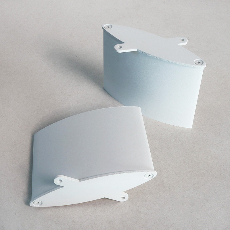 Set de montage Lames fixe RAL9016 Blanc signalisation