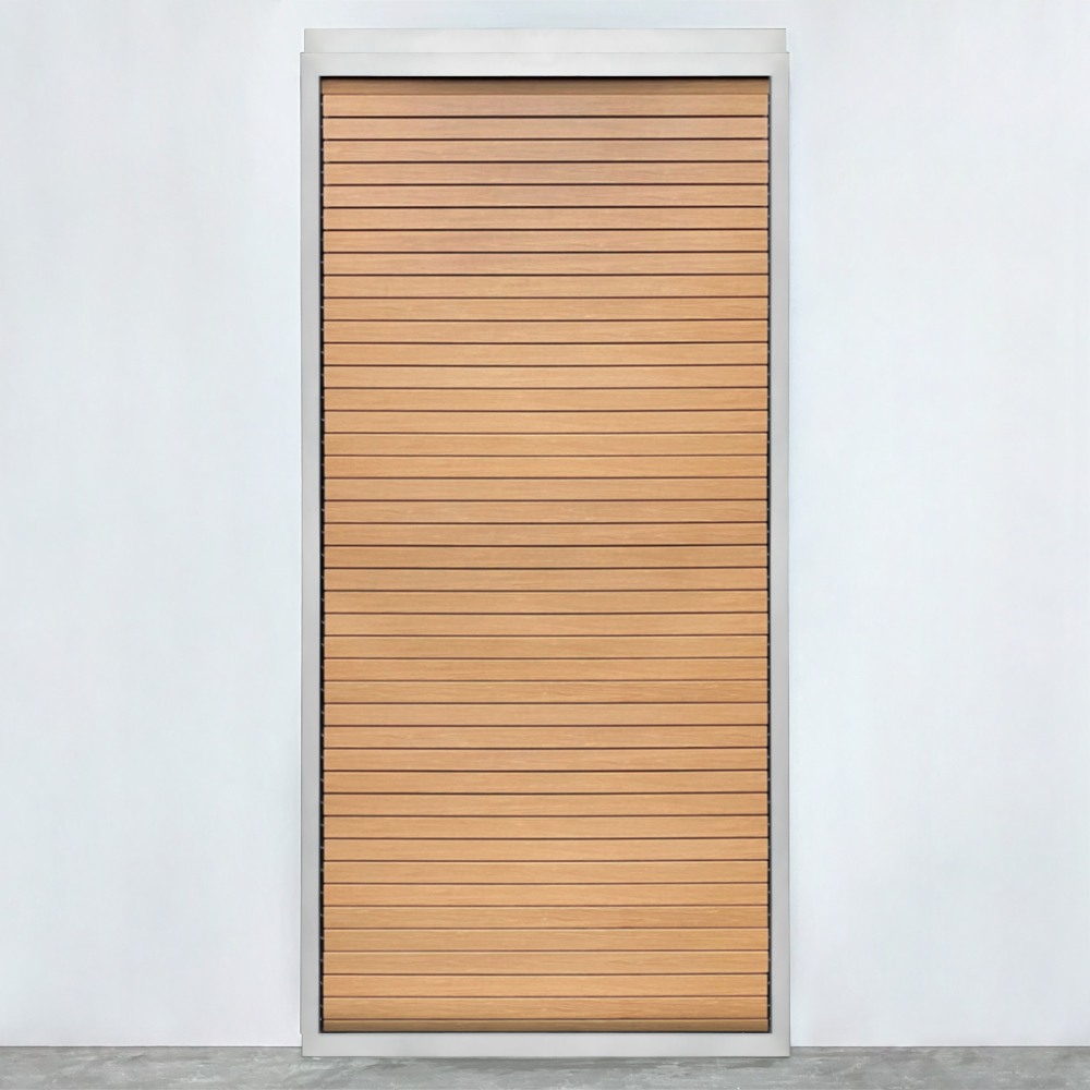 Fiano Louvre hauteur d'encastrement jusqu'à 2049mm Blanc signalisation (RAL9016)/Bois